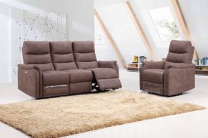 Italiaans modern design verstelbare stoffen bankstel 1.2.3 met LP-mechanisme